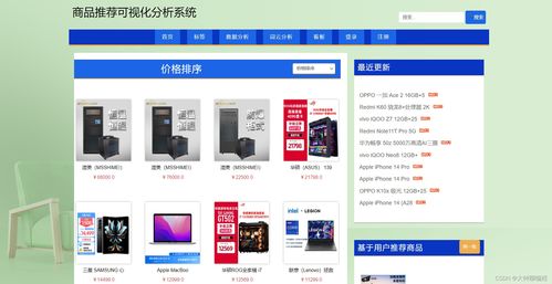 計算機畢業設計 課程設計系列基于python爬蟲的商品推薦可視化分析系統